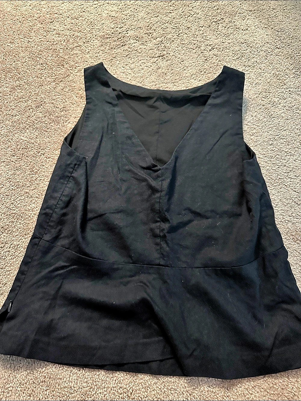 Banana Republic Black Shirt Size 8 Linen blend